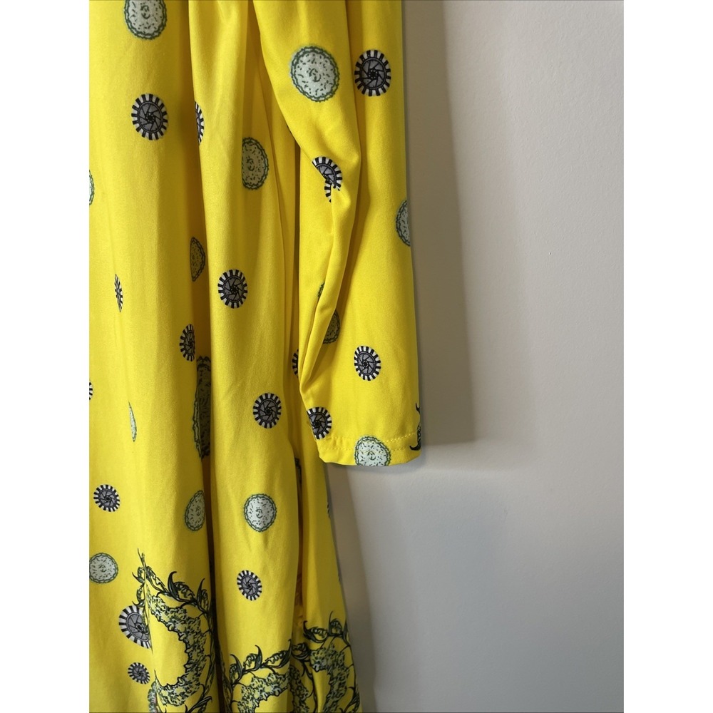 White‎ Mark Women's Large Yellow Medallion Print Pocket Tunic Top Sharkbite Hem - Picture 3 of 12